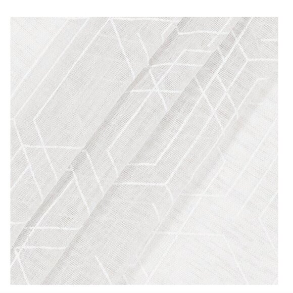 Origin 21 84-in White Geometric Light filtering Top tab Single curtain panel - Picture 5 of 8